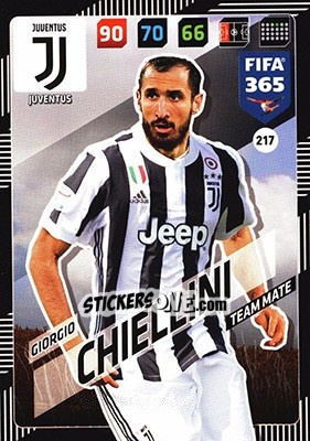 Figurina Giorgio Chiellini - FIFA 365: 2017-2018. Adrenalyn XL - Panini