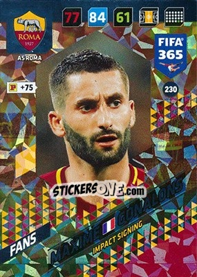 Sticker Maxime Gonalons - FIFA 365: 2017-2018. Adrenalyn XL n. 230 - Panini