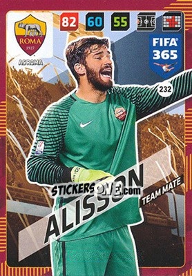 Sticker Alisson - FIFA 365: 2017-2018. Adrenalyn XL n. 232 - Panini