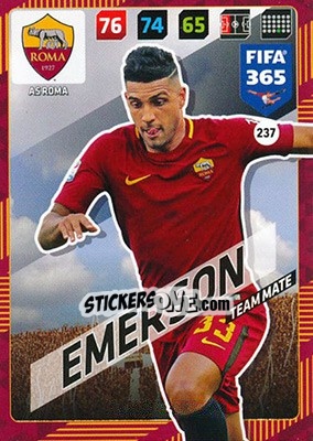 Sticker Emerson Palmieri - FIFA 365: 2017-2018. Adrenalyn XL n. 237 - Panini