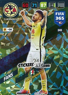 Sticker Oribe Peralta - FIFA 365: 2017-2018. Adrenalyn XL n. 245 - Panini