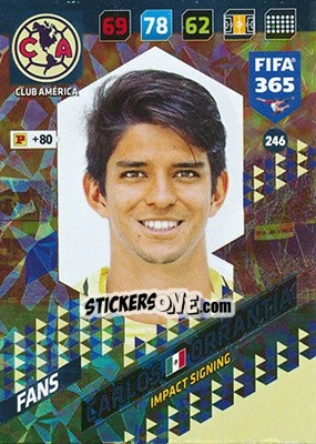 Sticker Carlos Orrantía - FIFA 365: 2017-2018. Adrenalyn XL - Panini