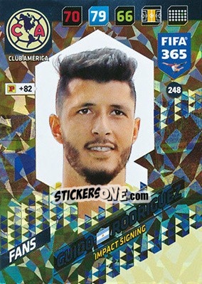 Sticker Guido Rodríguez - FIFA 365: 2017-2018. Adrenalyn XL n. 248 - Panini