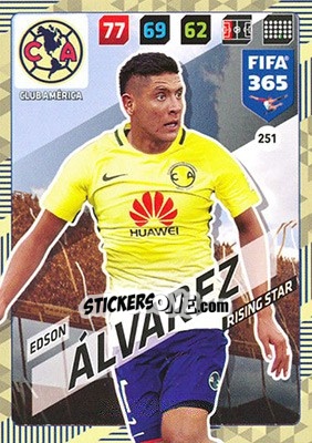 Sticker Edson Álvarez - FIFA 365: 2017-2018. Adrenalyn XL n. 251 - Panini