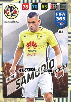 Sticker Miguel Samudio - FIFA 365: 2017-2018. Adrenalyn XL n. 252 - Panini
