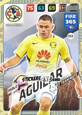 Sticker Pablo Aguilar - FIFA 365: 2017-2018. Adrenalyn XL n. 255 - Panini