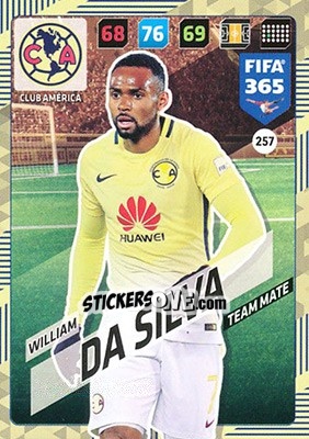 Sticker William da Silva - FIFA 365: 2017-2018. Adrenalyn XL n. 257 - Panini