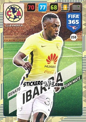 Sticker Renato Ibarra - FIFA 365: 2017-2018. Adrenalyn XL n. 258 - Panini
