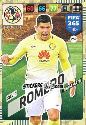 Figurina Silvio Romero - FIFA 365: 2017-2018. Adrenalyn XL - Panini