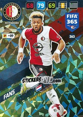 Sticker Tonny Vilhena - FIFA 365: 2017-2018. Adrenalyn XL n. 263 - Panini