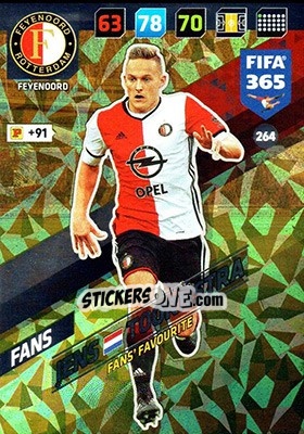 Sticker Jens Toornstra - FIFA 365: 2017-2018. Adrenalyn XL n. 264 - Panini
