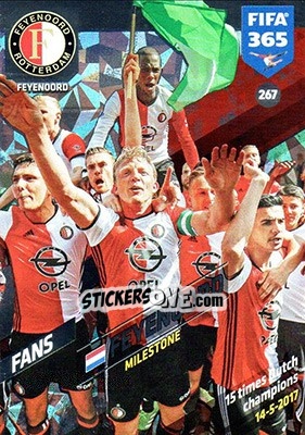 Sticker Feyenoord - FIFA 365: 2017-2018. Adrenalyn XL n. 267 - Panini