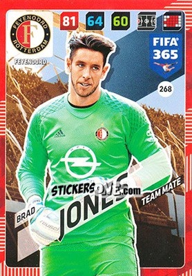 Sticker Brad Jones - FIFA 365: 2017-2018. Adrenalyn XL n. 268 - Panini