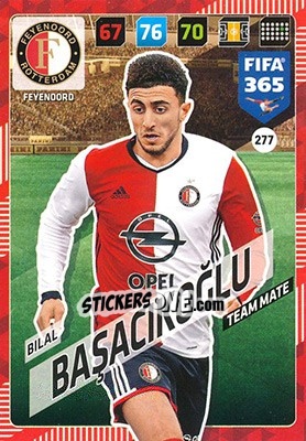 Sticker Bilal Başacikoğlu - FIFA 365: 2017-2018. Adrenalyn XL n. 277 - Panini