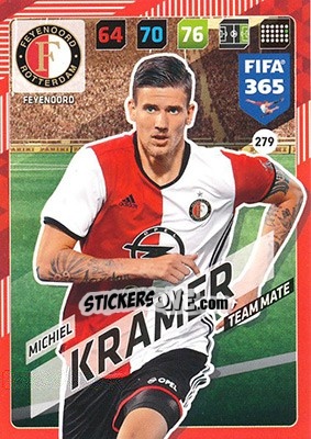 Sticker Michiel Kramer - FIFA 365: 2017-2018. Adrenalyn XL - Panini