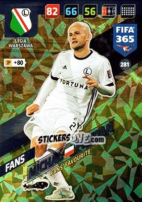 Figurina Michał Pazdan - FIFA 365: 2017-2018. Adrenalyn XL - Panini