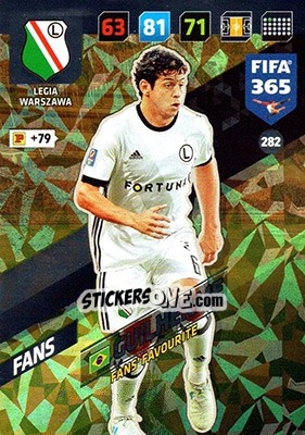 Sticker Guilherme - FIFA 365: 2017-2018. Adrenalyn XL n. 282 - Panini