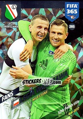 Sticker Legia Warszawa - FIFA 365: 2017-2018. Adrenalyn XL - Panini