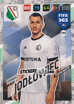 Sticker Tomasz Jodłowiec - FIFA 365: 2017-2018. Adrenalyn XL n. 290 - Panini