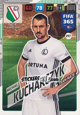 Sticker Michał Kucharczyk - FIFA 365: 2017-2018. Adrenalyn XL n. 297 - Panini