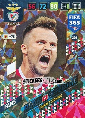 Sticker Haris Seferovic - FIFA 365: 2017-2018. Adrenalyn XL n. 301 - Panini