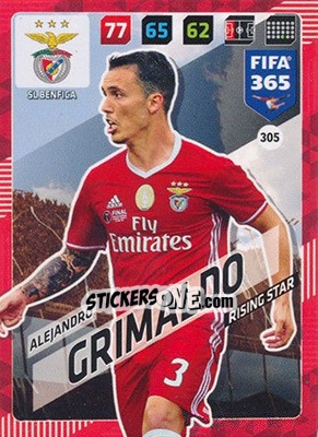 Sticker Alejandro Grimaldo - FIFA 365: 2017-2018. Adrenalyn XL - Panini