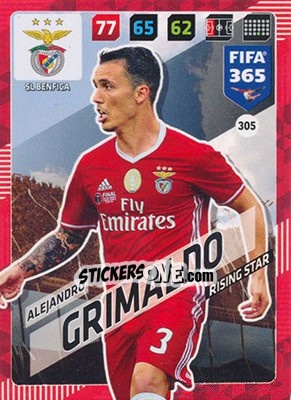 Sticker Alejandro Grimaldo - FIFA 365: 2017-2018. Adrenalyn XL n. 305 - Panini