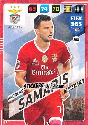Sticker Andreas Samaris - FIFA 365: 2017-2018. Adrenalyn XL n. 308 - Panini