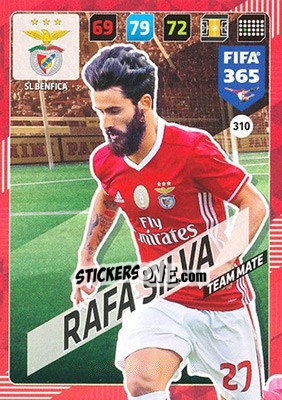 Sticker Rafa Silva - FIFA 365: 2017-2018. Adrenalyn XL - Panini