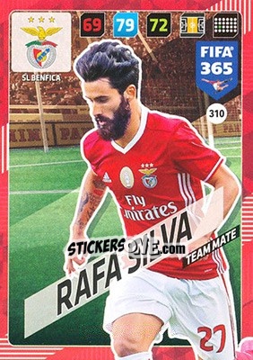 Sticker Rafa Silva - FIFA 365: 2017-2018. Adrenalyn XL n. 310 - Panini