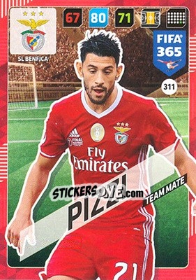 Sticker Pizzi - FIFA 365: 2017-2018. Adrenalyn XL - Panini
