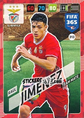 Sticker Raúl Jiménez - FIFA 365: 2017-2018. Adrenalyn XL n. 313 - Panini