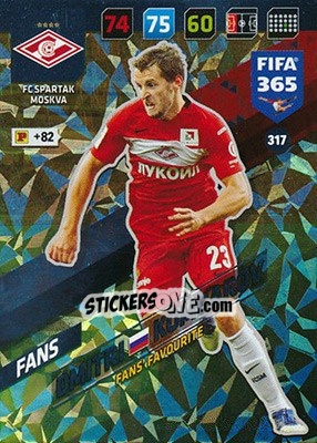 Sticker Dmitri Kombarov - FIFA 365: 2017-2018. Adrenalyn XL n. 317 - Panini