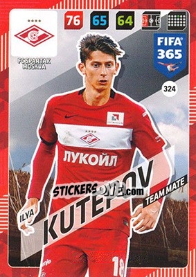 Sticker Ilya Kutepov - FIFA 365: 2017-2018. Adrenalyn XL n. 324 - Panini