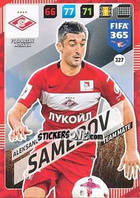 Sticker Aleksandr Samedov - FIFA 365: 2017-2018. Adrenalyn XL n. 327 - Panini