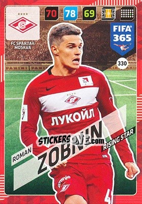 Figurina Roman Zobnin - FIFA 365: 2017-2018. Adrenalyn XL - Panini