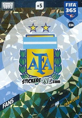 Sticker Logo - FIFA 365: 2017-2018. Adrenalyn XL n. 334 - Panini