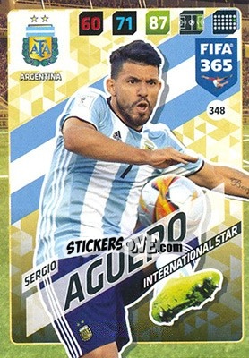 Sticker Sergio Agüero - FIFA 365: 2017-2018. Adrenalyn XL - Panini