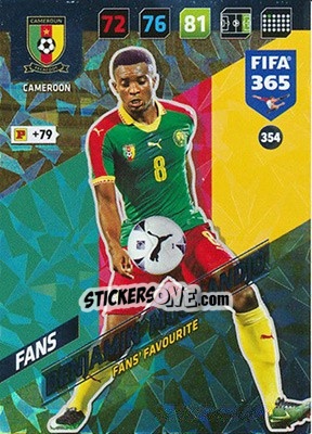 Sticker Benjamin Moukandjo - FIFA 365: 2017-2018. Adrenalyn XL n. 354 - Panini