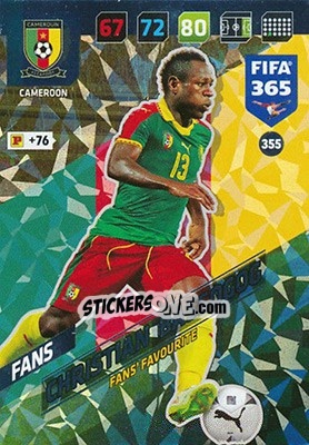 Sticker Christian Bassogog - FIFA 365: 2017-2018. Adrenalyn XL n. 355 - Panini
