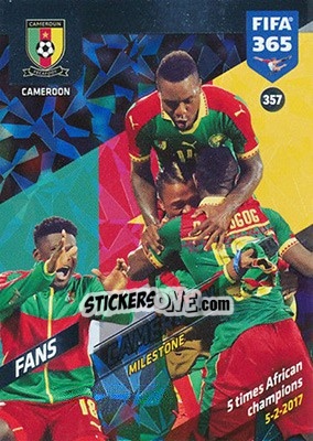 Figurina Cameroon - FIFA 365: 2017-2018. Adrenalyn XL - Panini