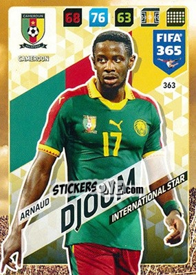 Sticker Arnaud Djoum - FIFA 365: 2017-2018. Adrenalyn XL n. 363 - Panini