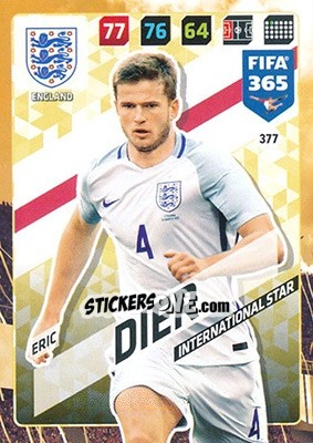 Sticker Eric Dier - FIFA 365: 2017-2018. Adrenalyn XL n. 377 - Panini
