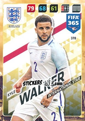 Sticker Kyle Walker - FIFA 365: 2017-2018. Adrenalyn XL n. 378 - Panini
