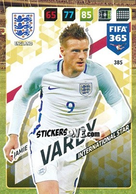 Sticker Jamie Vardy - FIFA 365: 2017-2018. Adrenalyn XL - Panini