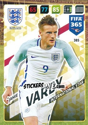 Figurina Jamie Vardy - FIFA 365: 2017-2018. Adrenalyn XL - Panini