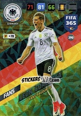 Sticker Leon Goretzka - FIFA 365: 2017-2018. Adrenalyn XL n. 390 - Panini