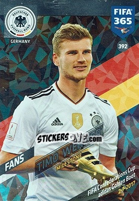 Sticker Timo Werner - FIFA 365: 2017-2018. Adrenalyn XL n. 392 - Panini