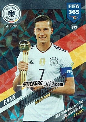 Sticker Julian Draxler - FIFA 365: 2017-2018. Adrenalyn XL n. 393 - Panini
