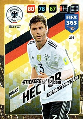 Sticker Jonas Hector - FIFA 365: 2017-2018. Adrenalyn XL n. 395 - Panini